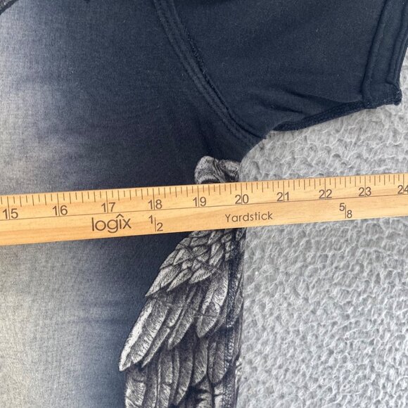 Affliction Shirt Mens M Black Gray Ombre Reversible Short Sleeve Pullover Tee - Picture 11 of 12